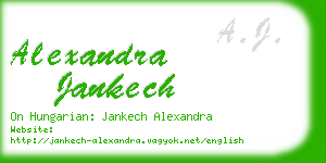 alexandra jankech business card